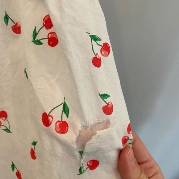 Sunuva Cherries Pinafore Girls Dress - Picture 7 of 9